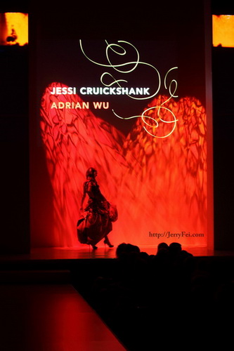 The Heart Truth Fashion Show 2012 - Model: Jessi Cruickshank, Designer: Adrian Wu