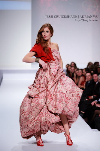 The Heart Truth Fashion Show 2012 - Model: Jessi Cruickshank, Designer: Adrian Wu