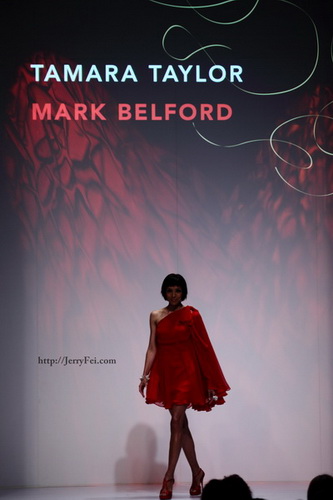The Heart Truth Fashion Show 2012 - Model: Tamara Taylor, Designer: Mark Belford