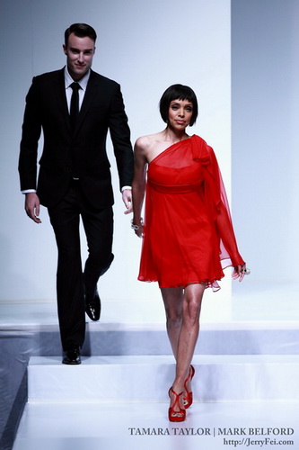 The Heart Truth Fashion Show 2012 - Model: Tamara Taylor, Designer: Mark Belford