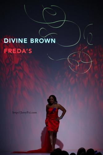 The Heart Truth Fashion Show 2012 - Model: Divine Brown, Designer: Fredas