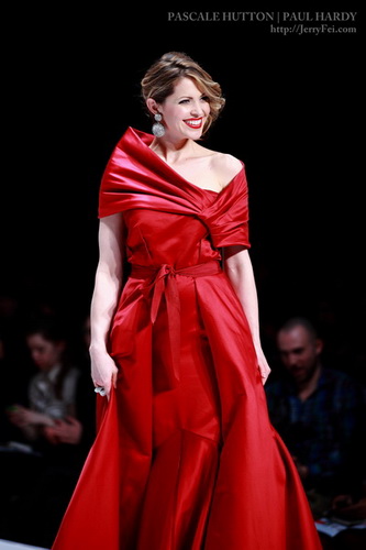 The Heart Truth Fashion Show 2012 - Model: Pascale Hutton, Designer: Paul Hardy