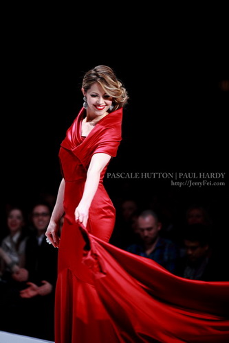 The Heart Truth Fashion Show 2012 - Model: Pascale Hutton, Designer: Paul Hardy