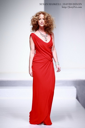 The Heart Truth Fashion Show 2012 - Model: Susan Haskell, Designer: David Dixon