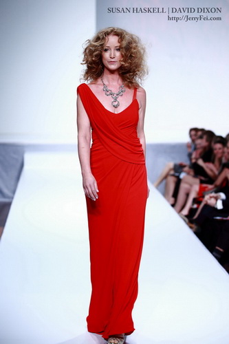 The Heart Truth Fashion Show 2012 - Model: Susan Haskell, Designer: David Dixon