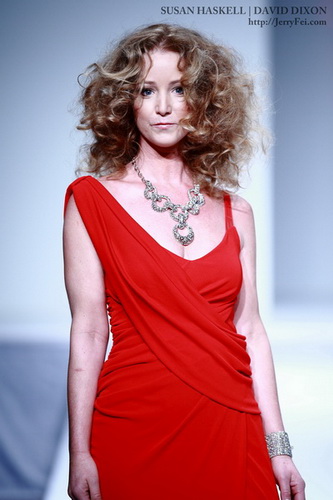 The Heart Truth Fashion Show 2012 - Model: Susan Haskell, Designer: David Dixon