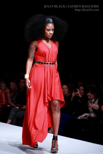 The Heart Truth Fashion Show 2012 - Model: Jully Black, Designer: Lauren Bagliore