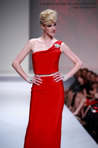 The Heart Truth Fashion Show 2012 - Model: Lauren Lee Smith, Designer: Ines Di Santo