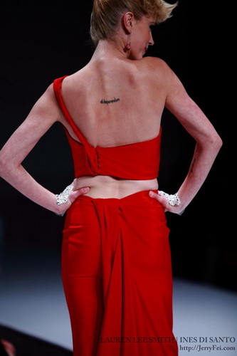The Heart Truth Fashion Show 2012 - Model: Lauren Lee Smith, Designer: Ines Di Santo