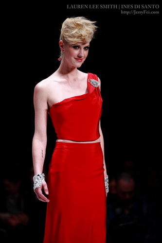 The Heart Truth Fashion Show 2012 - Model: Lauren Lee Smith, Designer: Ines Di Santo