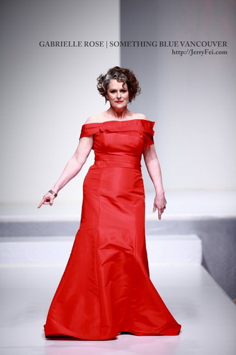 The Heart Truth Fashion Show 2012 - Model: Gabrielle Rose, Designer: Something Blue Vancouver
