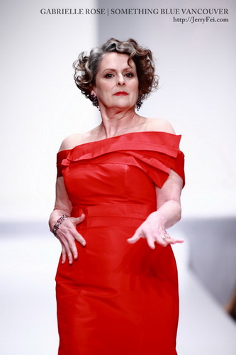 The Heart Truth Fashion Show 2012 - Model: Gabrielle Rose, Designer: Something Blue Vancouver