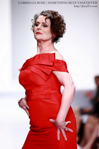 The Heart Truth Fashion Show 2012 - Model: Gabrielle Rose, Designer: Something Blue Vancouver