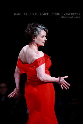 The Heart Truth Fashion Show 2012 - Model: Gabrielle Rose, Designer: Something Blue Vancouver