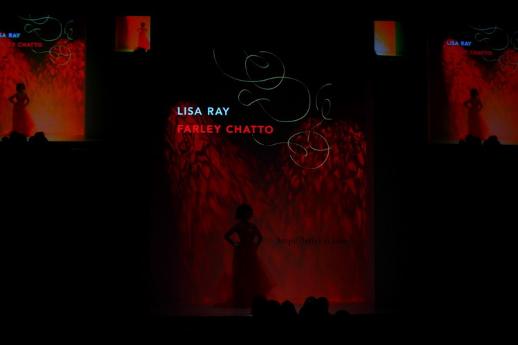 The Heart Truth Fashion Show 2012 - Model: Lisa Ray, Designer: Farley Chatto