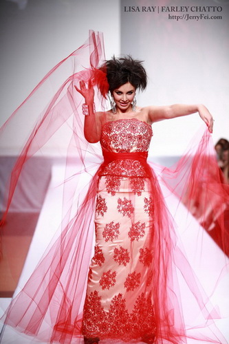 The Heart Truth Fashion Show 2012 - Model: Lisa Ray, Designer: Farley Chatto